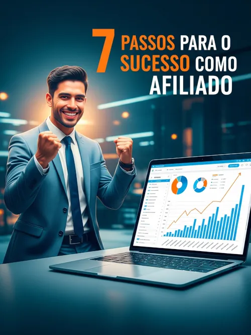Capa do E-book 7 Passos para o Sucesso como Afiliado