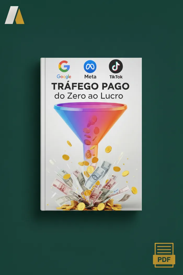 Capa do Ebook Tráfego Pago do Zero ao Lucro para Afiliados